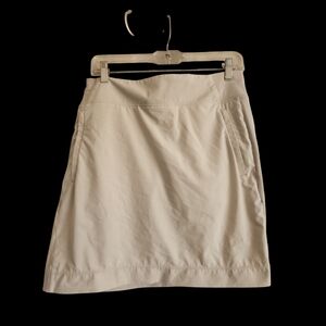 Athleta Cream Skort • Size 10 • A-Line Stretch Golf/Active Skirt
